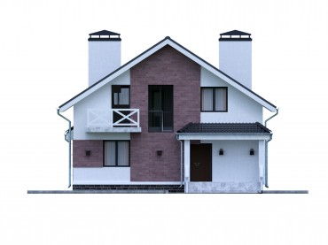 Проект дома из блоков м19