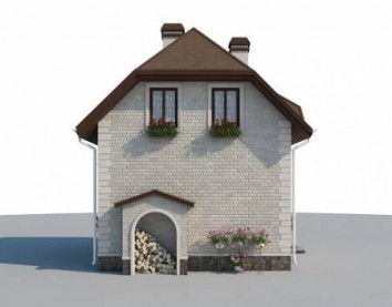 Проект дома из блоков 10-2185