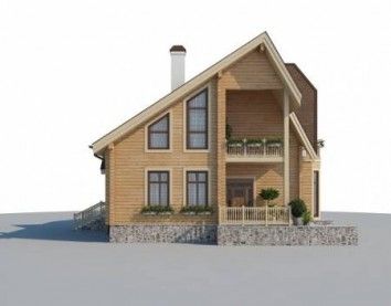 Проект деревянного дома 10-2234