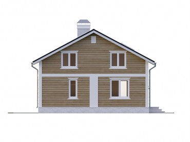 Проект каркасного дома 2-18