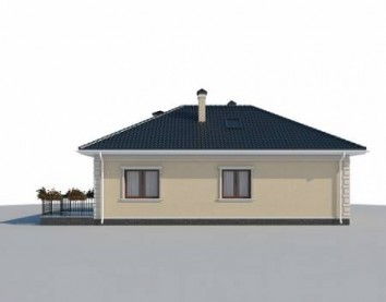 Проект дома из блоков 10-2174