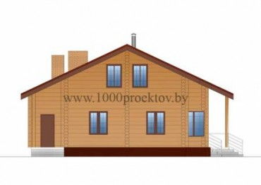 Проект деревянного дома 1550