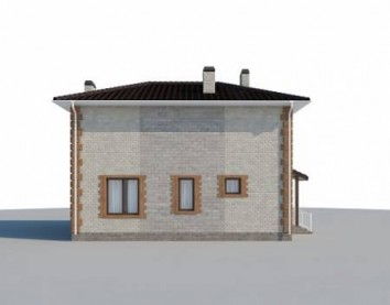 Проект дома из блоков 10-2122