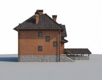 Проект дома из блоков 10-2241