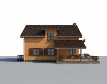 Проект деревянного дома 10-2087
