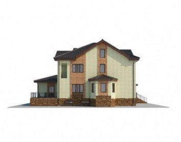 Проект дома из блоков 10-2143
