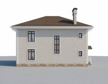 Проект дома из блоков 10-2255