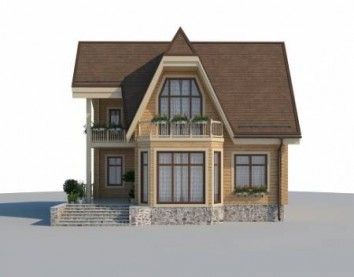 Проект деревянного дома 10-2234