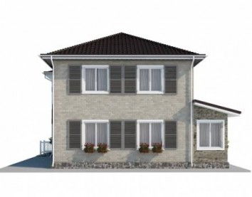 Проект дома из блоков 10-2069