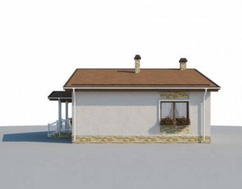 Проект дома из блоков 10-2215