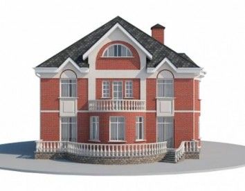 Проект дома из блоков 10-2164