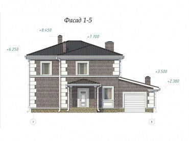 Проект дома из блоков 1649