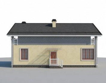 Проект дома из блоков 10-2189