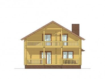 Проект деревянного дома 3-9