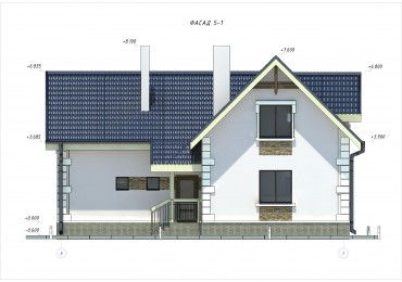 Проект дома из блоков м24
