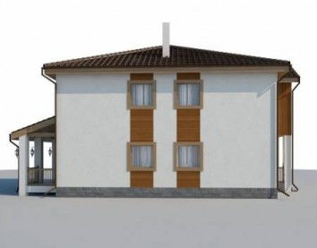 Проект дома из блоков 10-2034