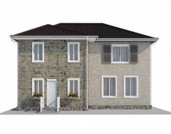 Проект дома из блоков 10-2069