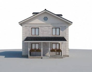 Проект дома из блоков 10-2079