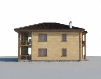 Проект деревянного дома 10-2072-2