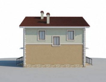 Проект дома из блоков 10-2170