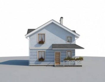 Проект дома из блоков 10-2227