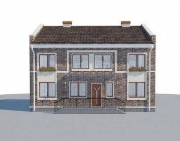 Проект дома из блоков 10-2108-4