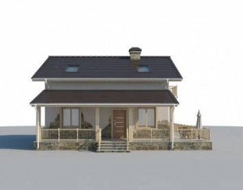 Проект дома из блоков 10-2249