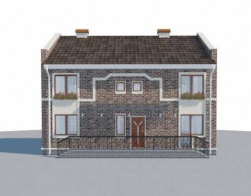 Проект дома из блоков 10-2108-4