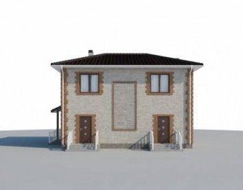 Проект дома из блоков 10-2122