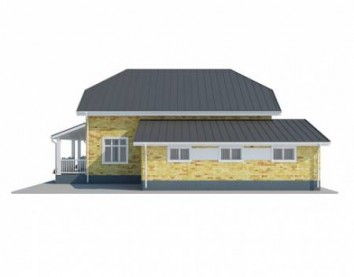 Проект дома из блоков 10-2130