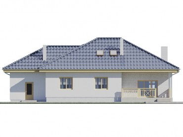 Проект дома из блоков м17