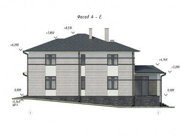 Проект дома из блоков 1637