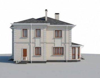 Проект дома из блоков 10-2187