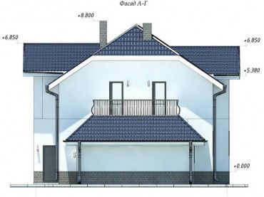 Проект дома из блоков 1-27
