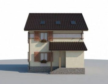 Проект дома из блоков 10-2096