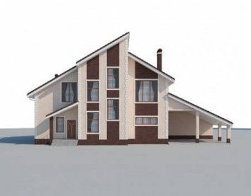 Проект дома из блоков 10-2101
