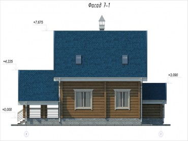 Проект деревянного дома 3-13