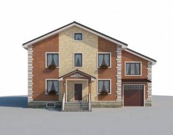 Проект дома из блоков 10-2175