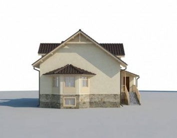 Проект дома из блоков 10-2094