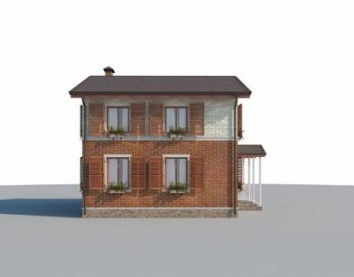 Проект дома из блоков 10-2253