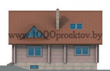 Проект деревянного дома 1077