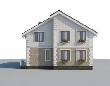 Проект дома из блоков 10-2110