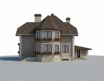 Проект дома из блоков 10-2173