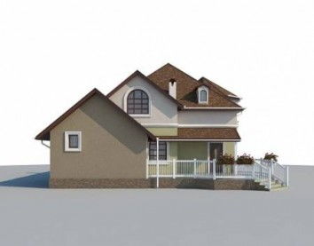 Проект дома из блоков 10-2225