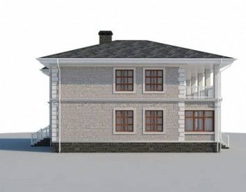 Проект дома из блоков 10-2211