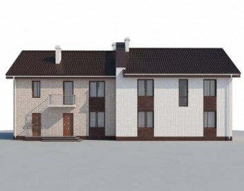 Проект дома из блоков 10-2171