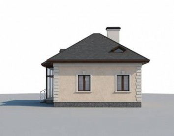 Проект дома из блоков 10-2254