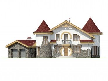 Проект дома из блоков 1-25