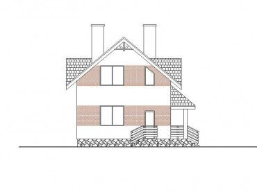 Проект дома из блоков 1213