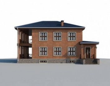 Проект дома из блоков 10-2165